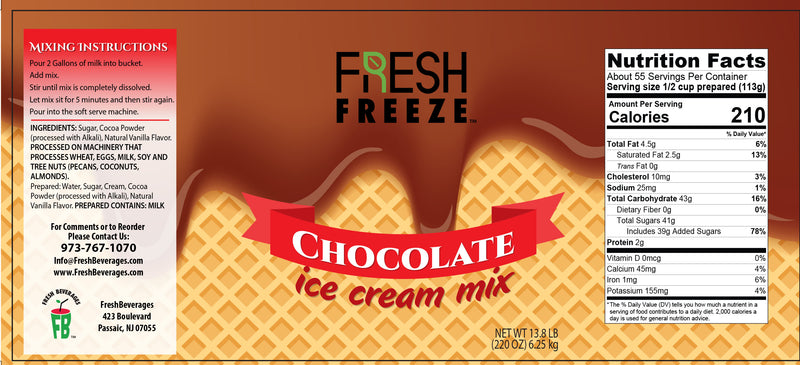 Fresh Freeze Chocolate Ice Cream Mix